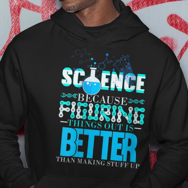 Damen Wissenschaft Weil Es Besser Ist Dinge Herauszufinden Scientist Mit-Ausschnitt Kapuzenpullover Lustige Geschenke