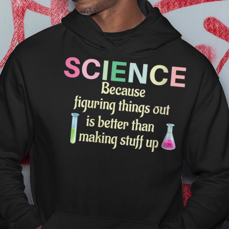 Damen Wissenschaft Weil Es Lehrer Lustig Und Cool Ist Dinge Herauszufinden Mit-Ausschnitt Kapuzenpullover Lustige Geschenke