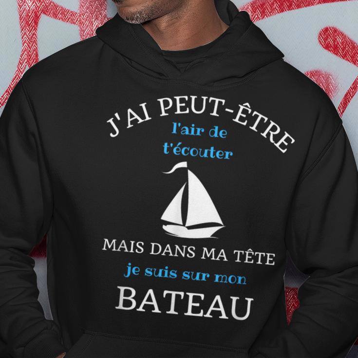 Dans Ma Tête Je Suis Sur Mon Bateau Cadeau Humoristique Sweat à capuche Cadeaux drôles