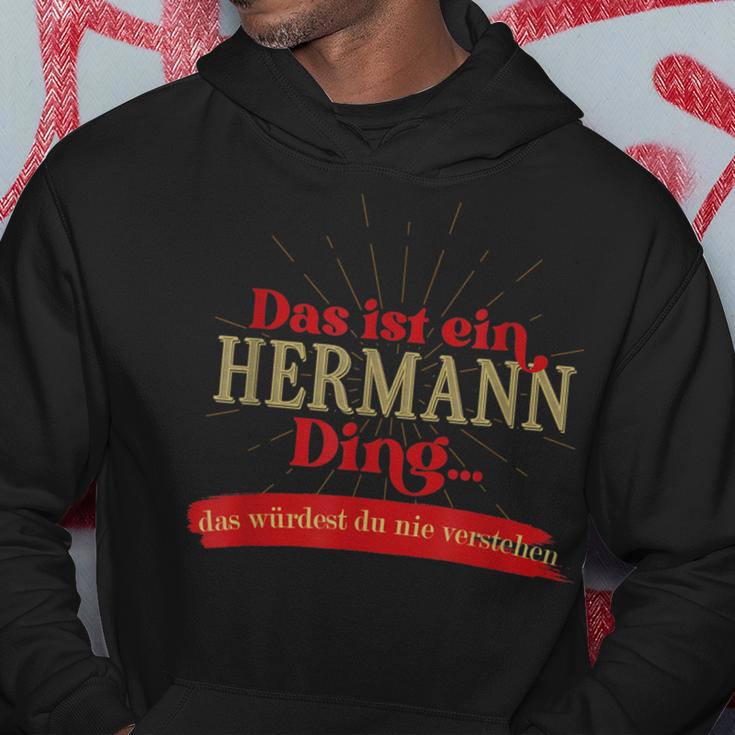 Das Ist Ein Hermann Ding Das Würdest Du Nnie G Kapuzenpullover Lustige Geschenke