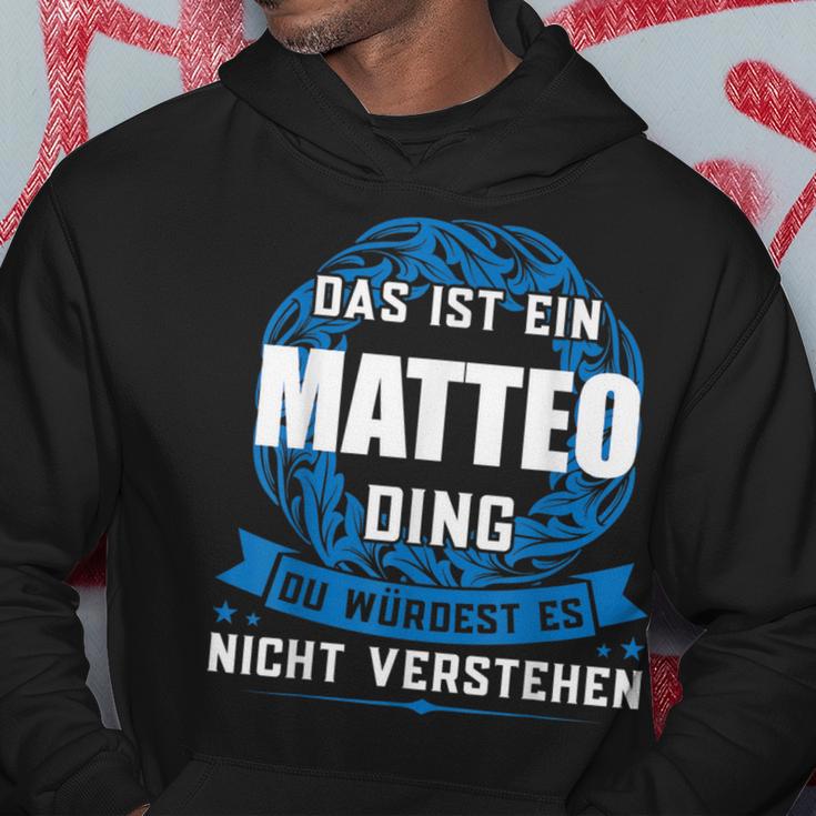 Das Ist Ein Matteo Dingorname Kapuzenpullover Lustige Geschenke