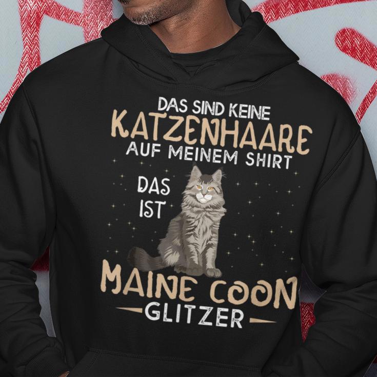 Das Sind Keine Katzenhaare Das Ist Maine Coon Glitter Kapuzenpullover Lustige Geschenke