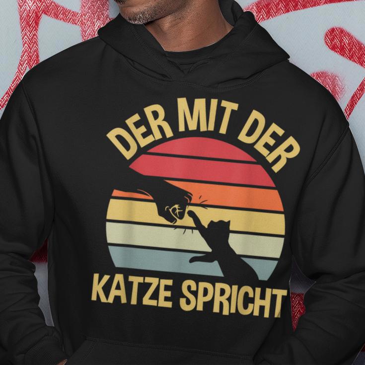 Der Mit Der Katze Speaks Cats Katzenpapa The Mit Cat Kapuzenpullover Lustige Geschenke