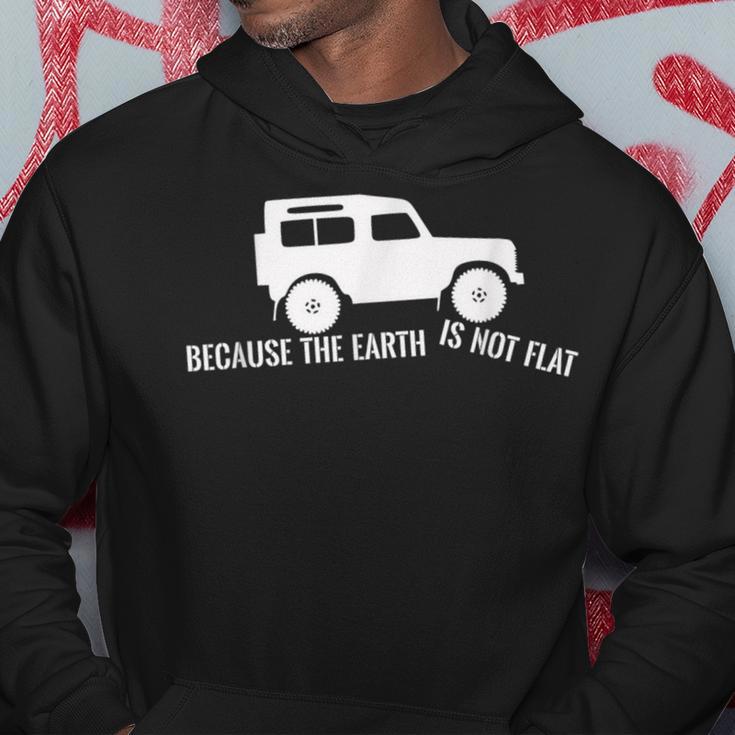 Die Erde Ist Kein Flat 4X4 Rover Über Land Off Road Kapuzenpullover Lustige Geschenke