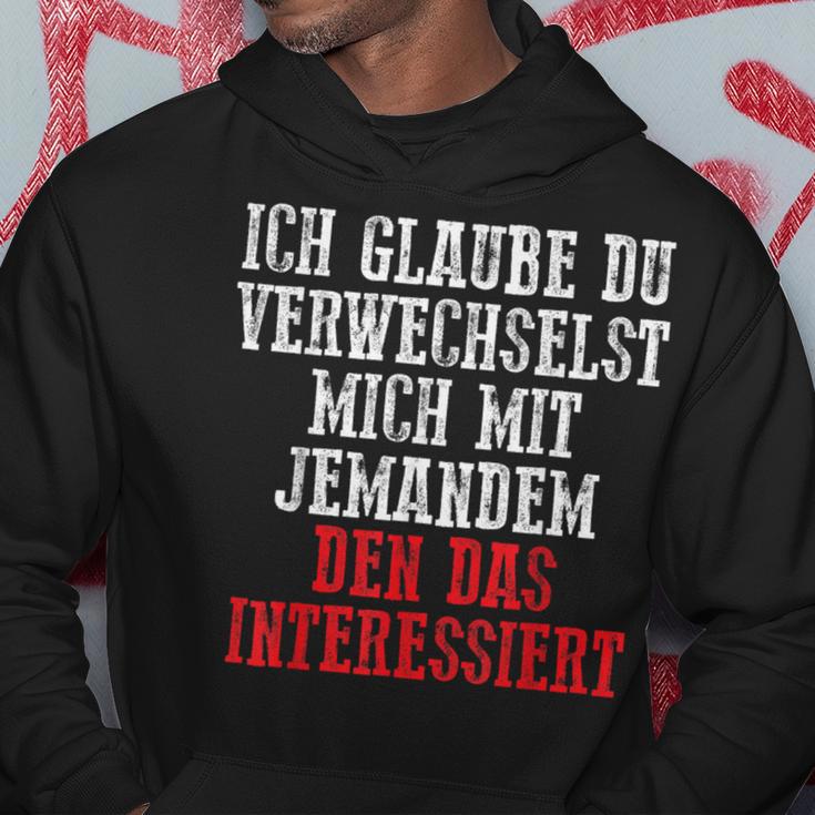 Duerwechselst Mich Den Das Interessiert Kapuzenpullover Lustige Geschenke