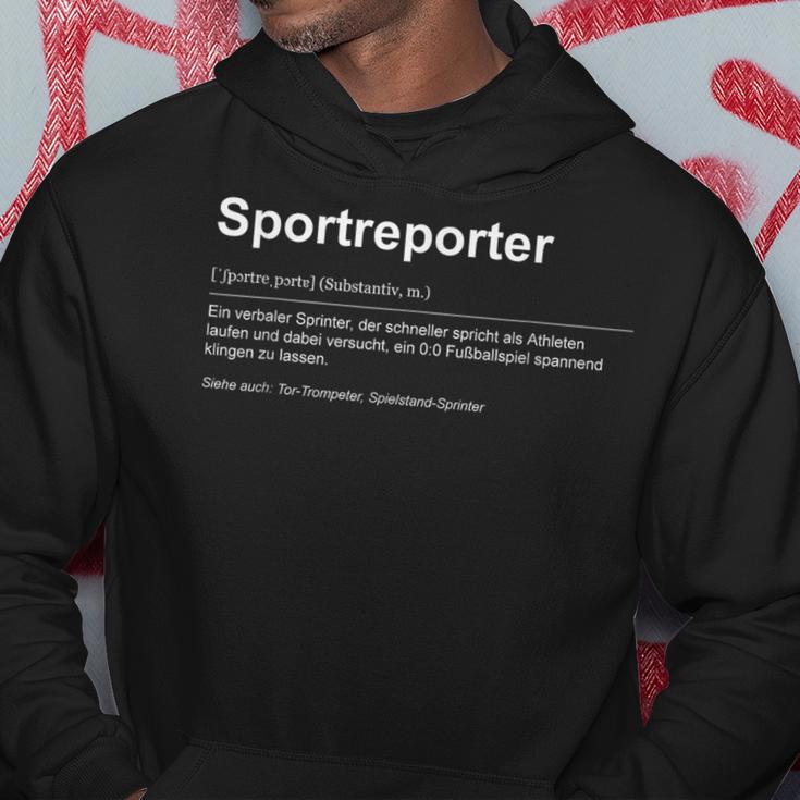 Dynamic Sportreporter Spannung Und Emotionen Kapuzenpullover Lustige Geschenke