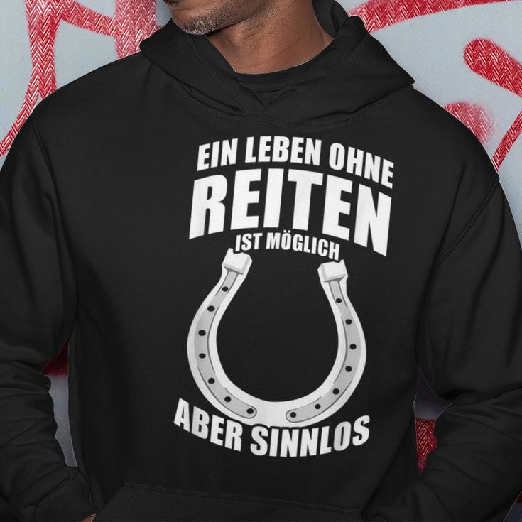 Ein Leben Ohne Riten Ist Möglich Aber Sinnlos A Life Without Riding Is Kapuzenpullover Lustige Geschenke