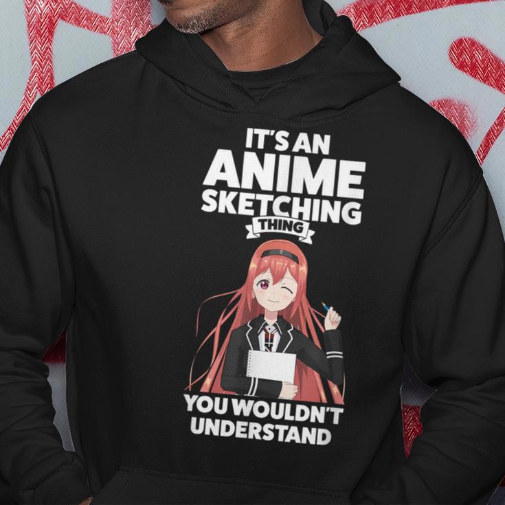 Es Ist Ein Anime-Sketching Ding Anime Merch Kapuzenpullover Lustige Geschenke