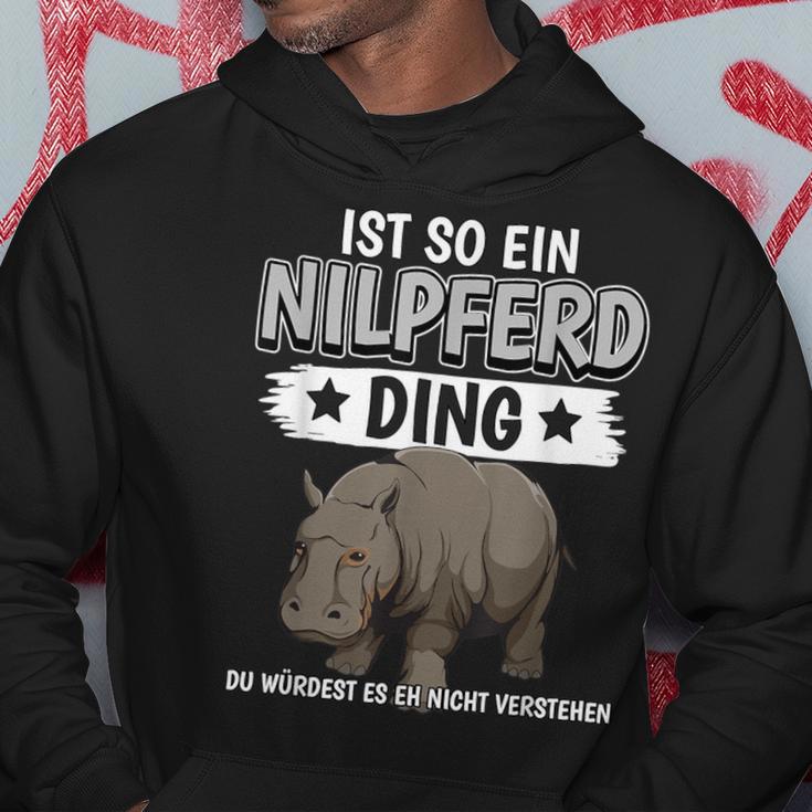 Flusspferd Sachen Ist So Ein Nilpferd Ding Nilpferd Kapuzenpullover Lustige Geschenke