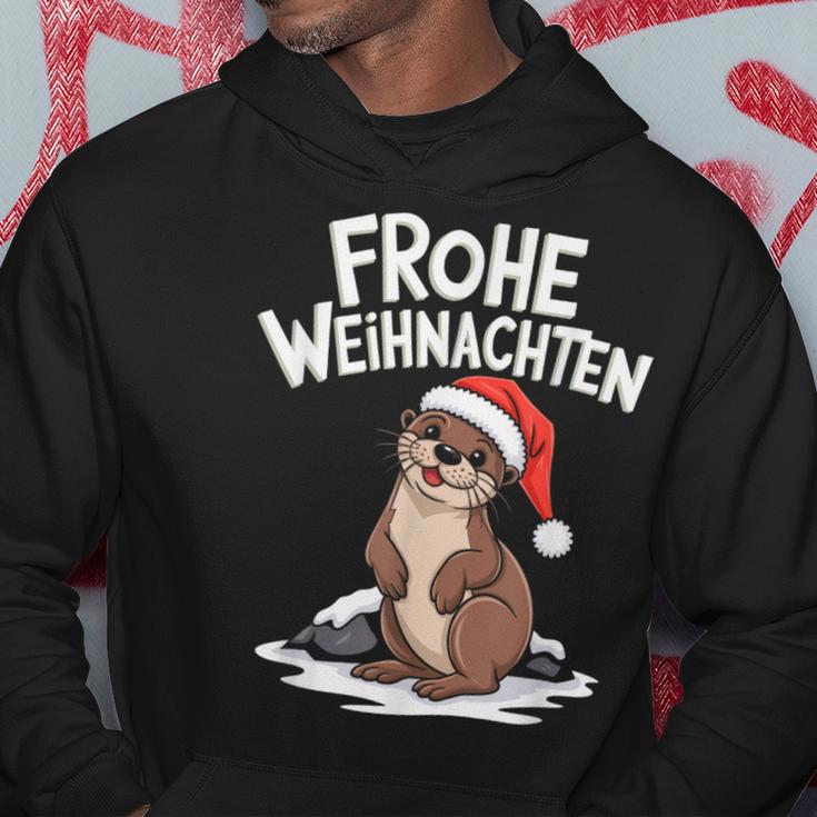 Frohe Weihnachten Otter Frohe Weihnachten Kapuzenpullover Lustige Geschenke