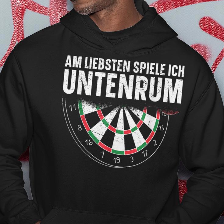 Dart Am Liebsten Spiele Ich Untenrum Kapuzenpullover Lustige Geschenke