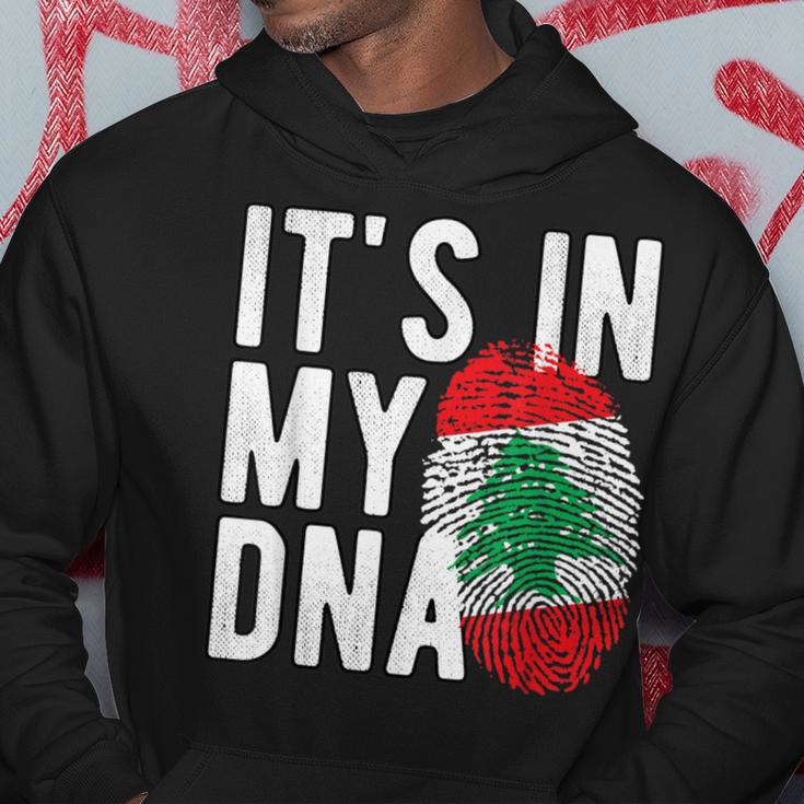 It's In My Dna Lebanon Flag Fingerprint Kapuzenpullover Lustige Geschenke