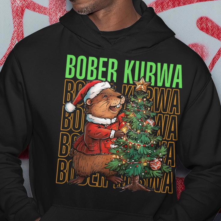 Polish Meme Christmas Bobr Kurwa Bober Bobr Kapuzenpullover Lustige Geschenke