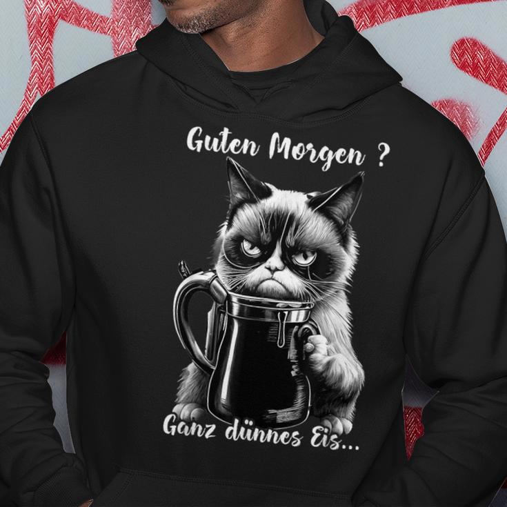 Guten Morgen Ganz Thin Eis Cat Kaffee Kapuzenpullover Lustige Geschenke