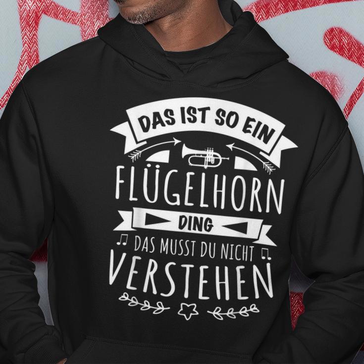 With Horn Musiker Das Ist So Ein Flügelhorn Ding Kapuzenpullover Lustige Geschenke