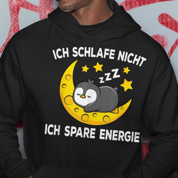 Ich Schlafe Nicht Ich Spare Energy Sleep Penguin Nightdress Kapuzenpullover Lustige Geschenke