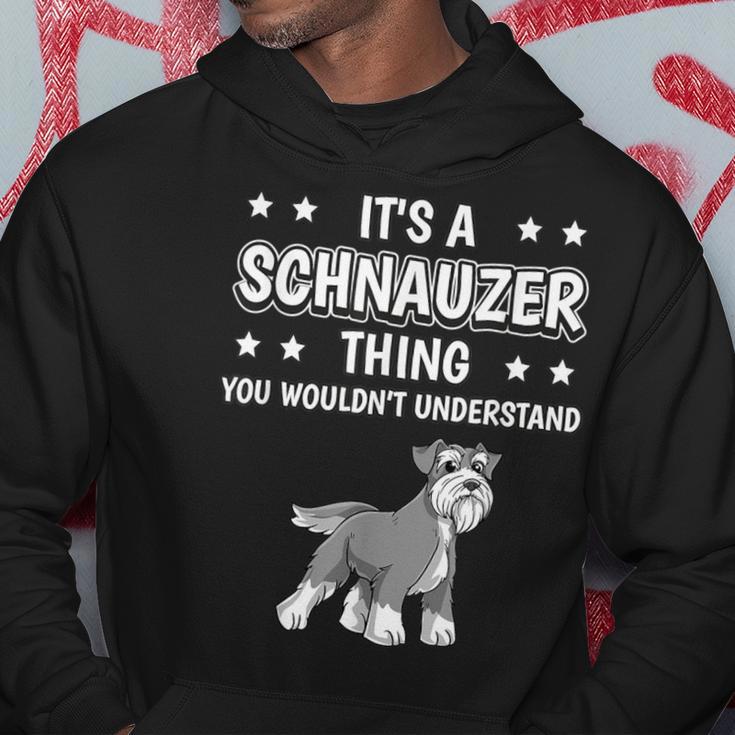 Ist So Ein Schnauzer Ding Lustiger Spruch Schnauzer Kapuzenpullover Lustige Geschenke