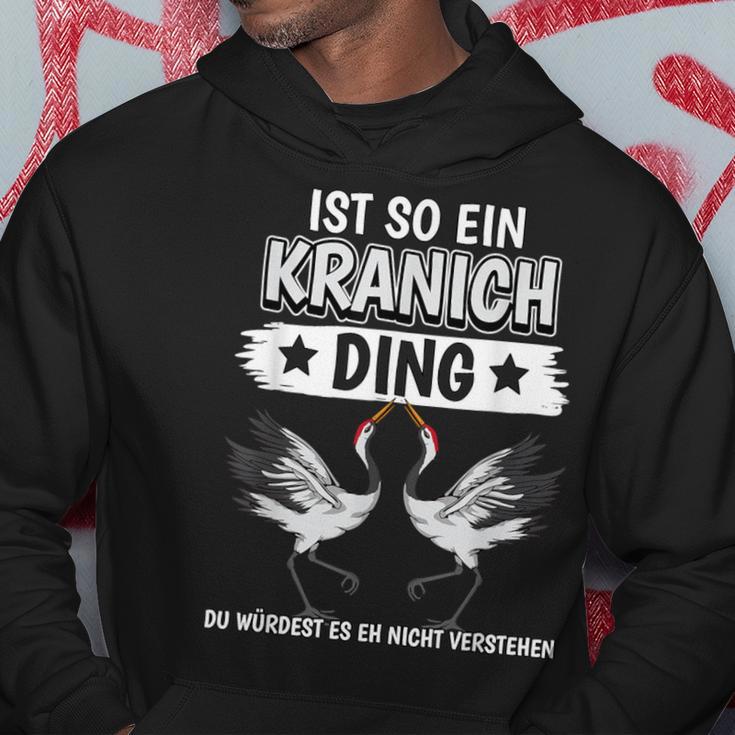 Kraniche Sachen Ist So Ein Kranich Ding Kranich Kapuzenpullover Lustige Geschenke