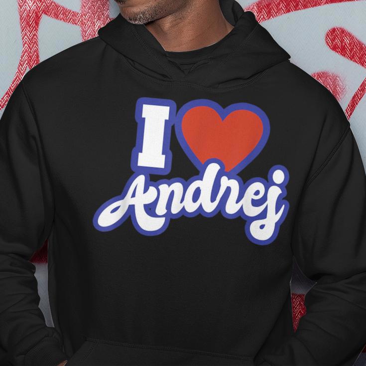 I Love Andrej Kapuzenpullover Lustige Geschenke