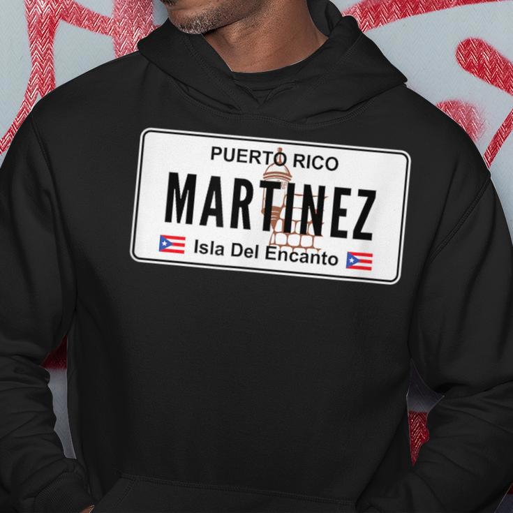 Martinez Last Name Puerto Rico License Plate Kapuzenpullover Lustige Geschenke