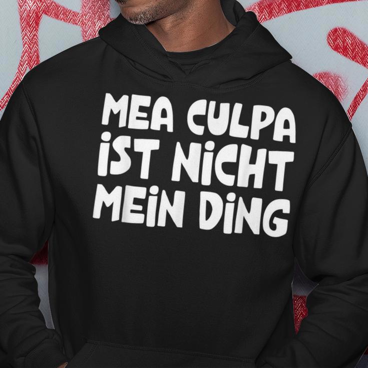 Mea Culpa Ist Nicht Mein Ding Schröder Satire Ex Kanzler Kapuzenpullover Lustige Geschenke