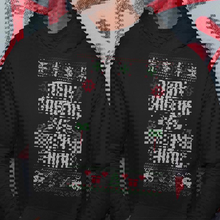 Merry Christmas Animal Filthy Ya Xmas Pajama Ugly Sweater Hoodie Unique Gifts