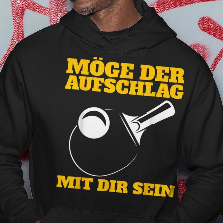 Möge Der Aufschlag Mit Dir Sein Table Tennis Ping Pong Sports Kapuzenpullover Lustige Geschenke