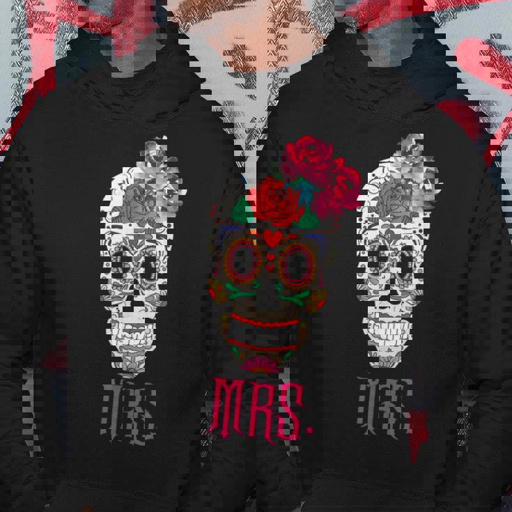 Mrs Sugar -Intage Avec Tête De Mort Dia De Los Muertos Mariée Sweat à capuche Cadeaux drôles