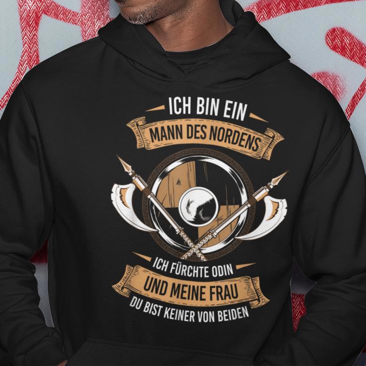 Norden Feürchte Odin Und Frauiking Nordmann Mythology Kapuzenpullover Lustige Geschenke