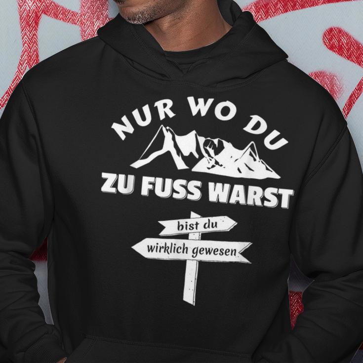 Pilger Nur Wo Du Zu Fuss Bist Du Wirklich Gewesen Kapuzenpullover Lustige Geschenke