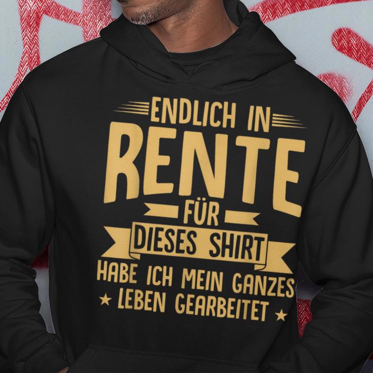 Rentner Endlich In Rente Ruhestand Kapuzenpullover Lustige Geschenke