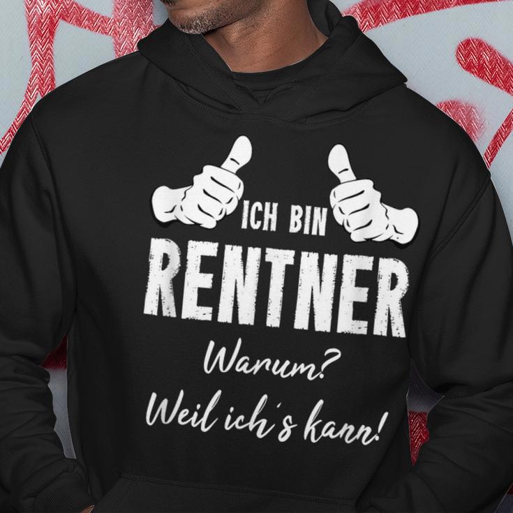 Retirement Rentner Ich Bin Rentner Weil Ich Kann Kapuzenpullover Lustige Geschenke