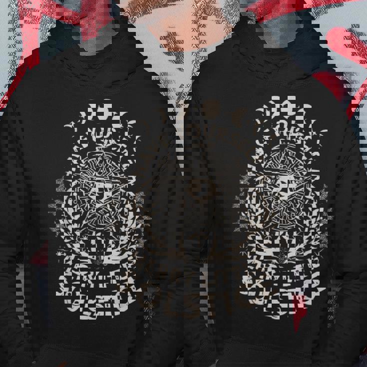 Retro Have Yourself A Merry Little Solstice Yule Holiday Hoodie Unique Gifts