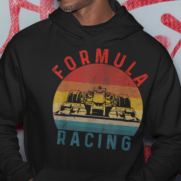 Retrointage Formula Racing Fan Silhouette Racing Car Formula Kapuzenpullover Lustige Geschenke