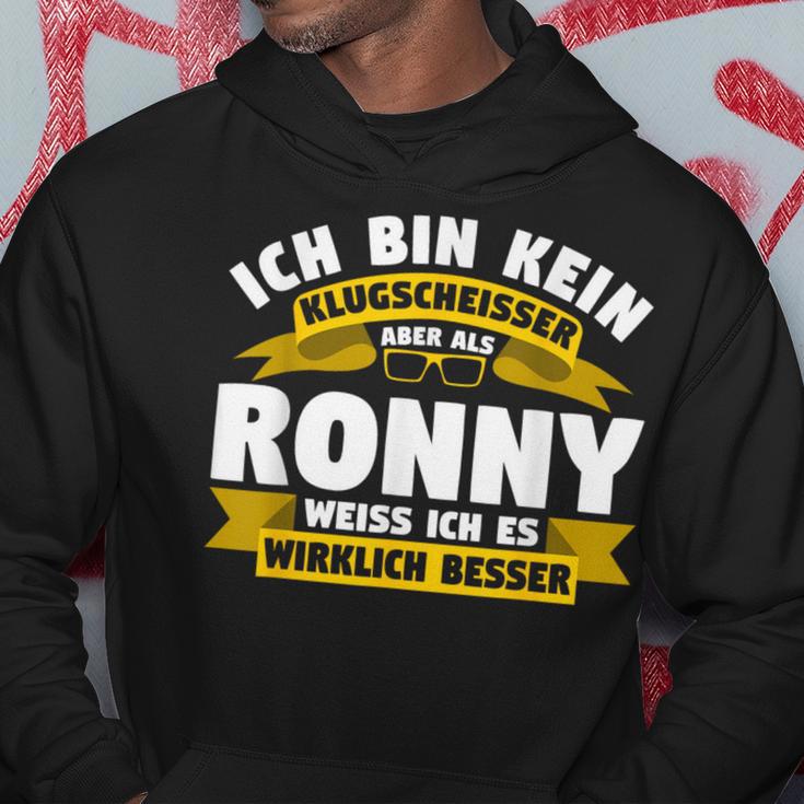 Ronny Ich Bin Kein Klugscheisser Kapuzenpullover Lustige Geschenke