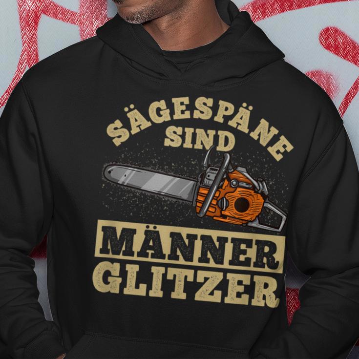 Sägespäne Sind Männer Glitter I Lumberjack Chainsaw Kapuzenpullover Lustige Geschenke