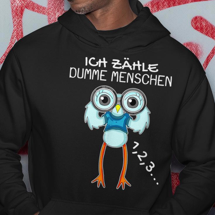 Seagull With Binoculars Ich Zählle Stumme Menschen Kapuzenpullover Lustige Geschenke