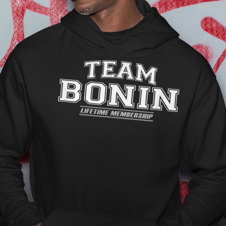 Team Bonin Stolzer Familienname Nachname Kapuzenpullover Lustige Geschenke