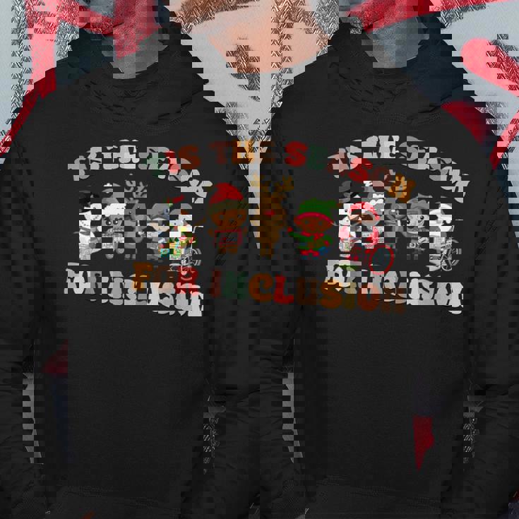 Tis The Season For Inclusion Ot Pt Slp Therapist Christmas Hoodie Unique Gifts