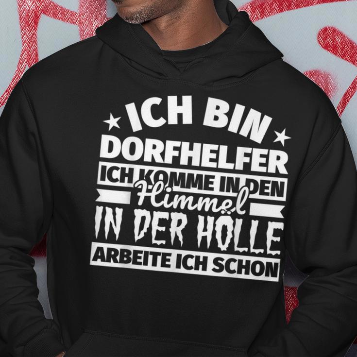 Village Helper Heaven Hell Kapuzenpullover Lustige Geschenke