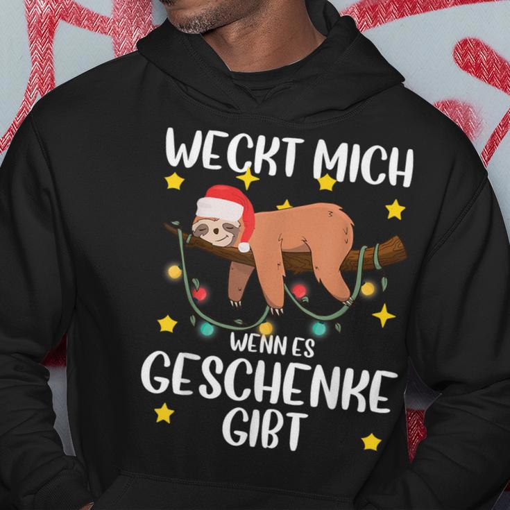 Wecke Mich Wenn Es Geschenke Gibt Christmas Kapuzenpullover Lustige Geschenke