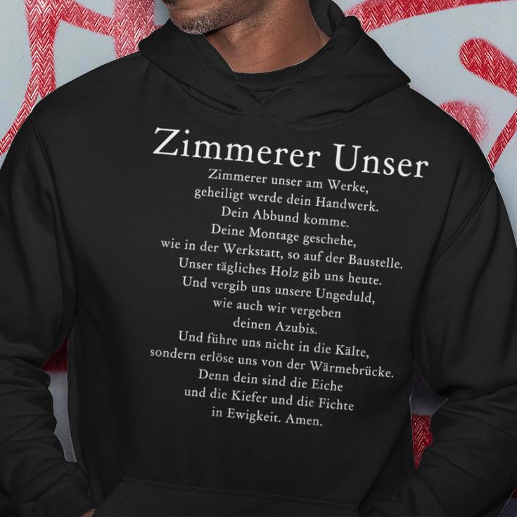 Zimmererer Unser Prayer Zimmerin Zimmererei Zimmermann Work Kapuzenpullover Lustige Geschenke