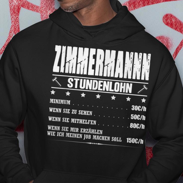 Zimmermann Stundenlohn Zimmermeister Gehalt Carpenter Saying Kapuzenpullover Lustige Geschenke