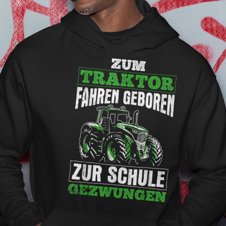 Zum Traktor Fahren Geboren Zur Schule Zum Schule Zwungen S Kapuzenpullover Lustige Geschenke