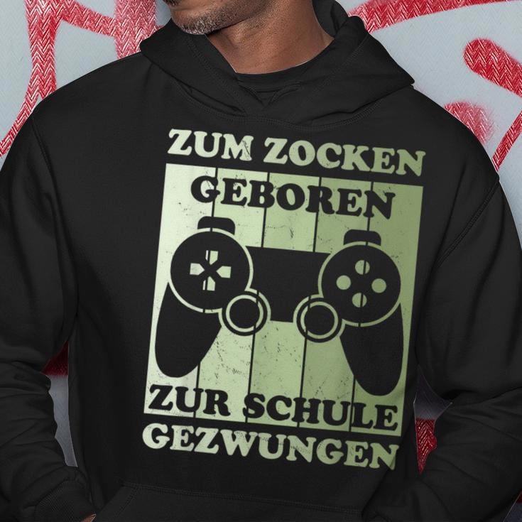 Zum Zocken Geboren Kinder Gamer Gamer Gamer Idea Kapuzenpullover Lustige Geschenke