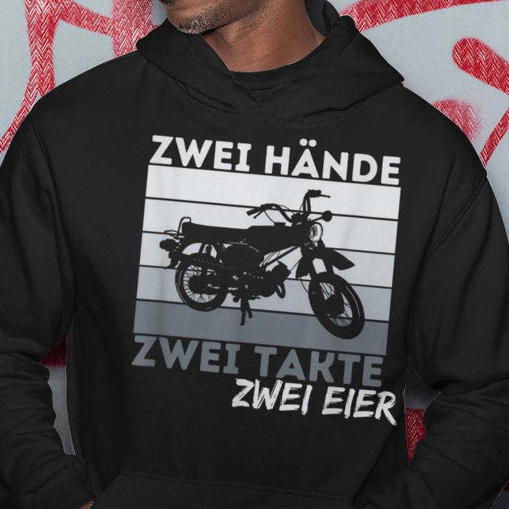 Zwei Hands Zwei Takte Simson Ddr Moped Two Strokeintage Kapuzenpullover Lustige Geschenke