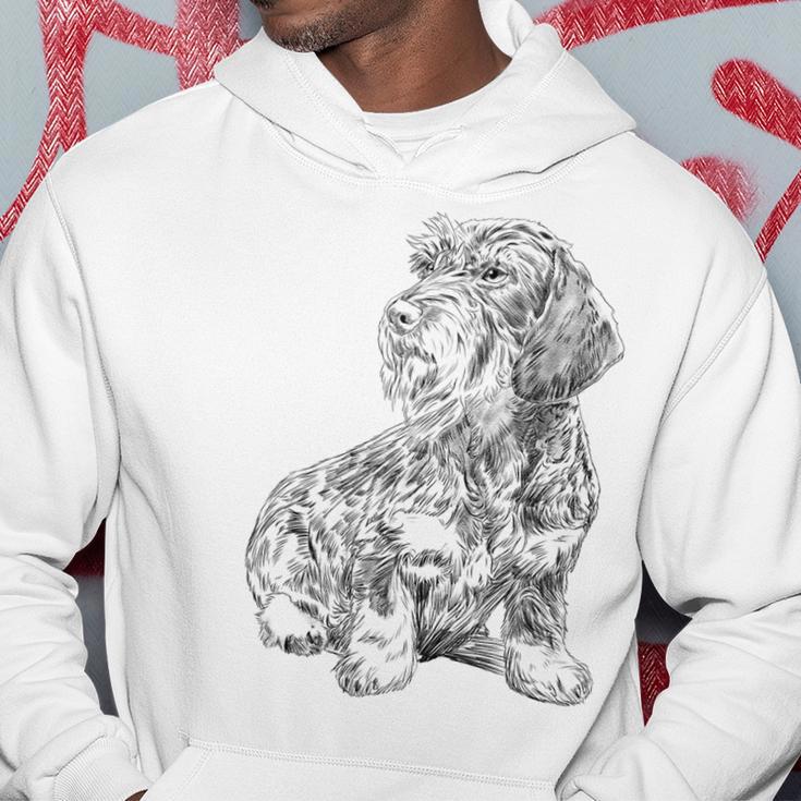 Dachshund Dog Rough Haardshund Kapuzenpullover Lustige Geschenke