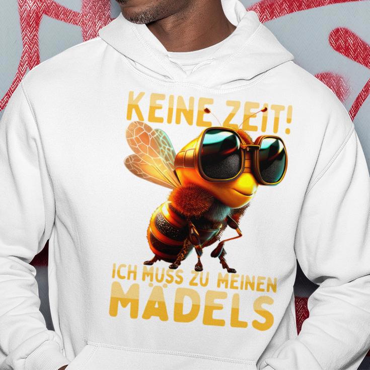 Keine Zeit Ich Muss Zu Meinen Mädels Bienenzüchter Bienen Long-Sleeved Kapuzenpullover Lustige Geschenke