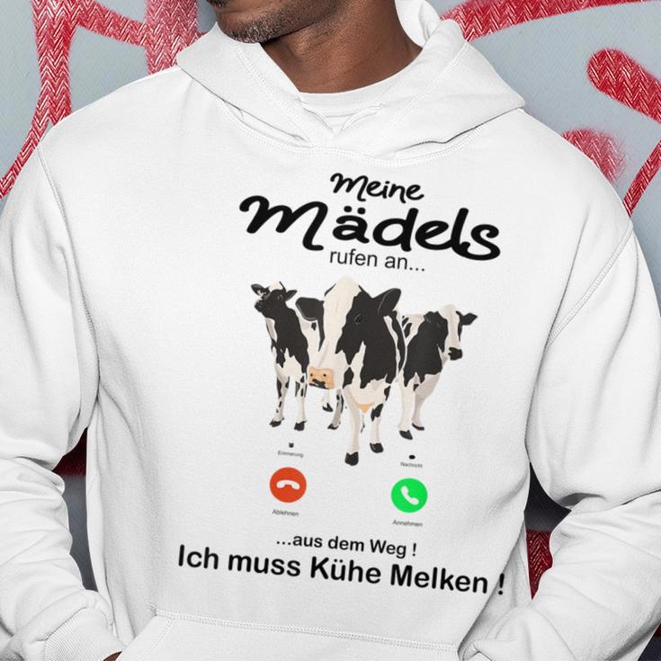 Meine Mäds Rufen An Aus Dem Weg Ich Muss Kühe Melken Cow S Kapuzenpullover Lustige Geschenke