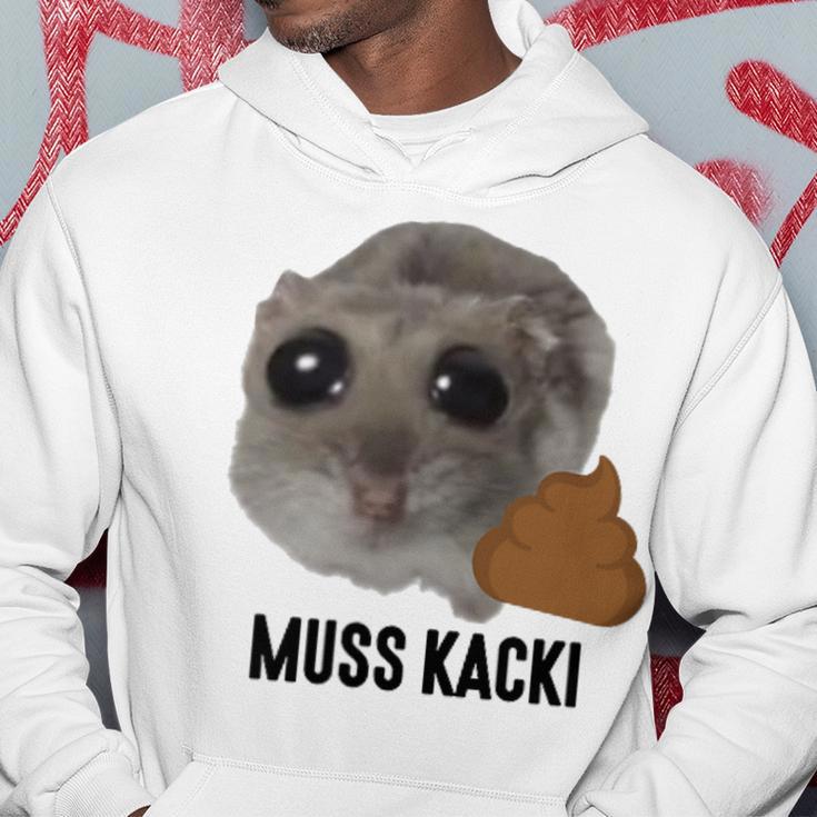 Muss Kacki Sad Hamster Meme Aus Dem Weg Muss Kacken Kaka Kapuzenpullover Lustige Geschenke